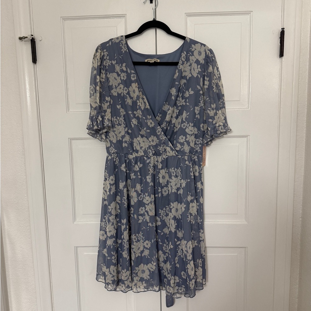 Floral Blue Dress